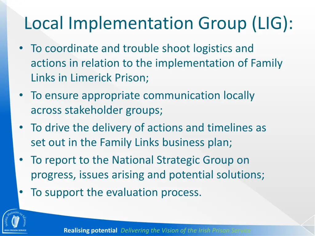 local implementation group lig