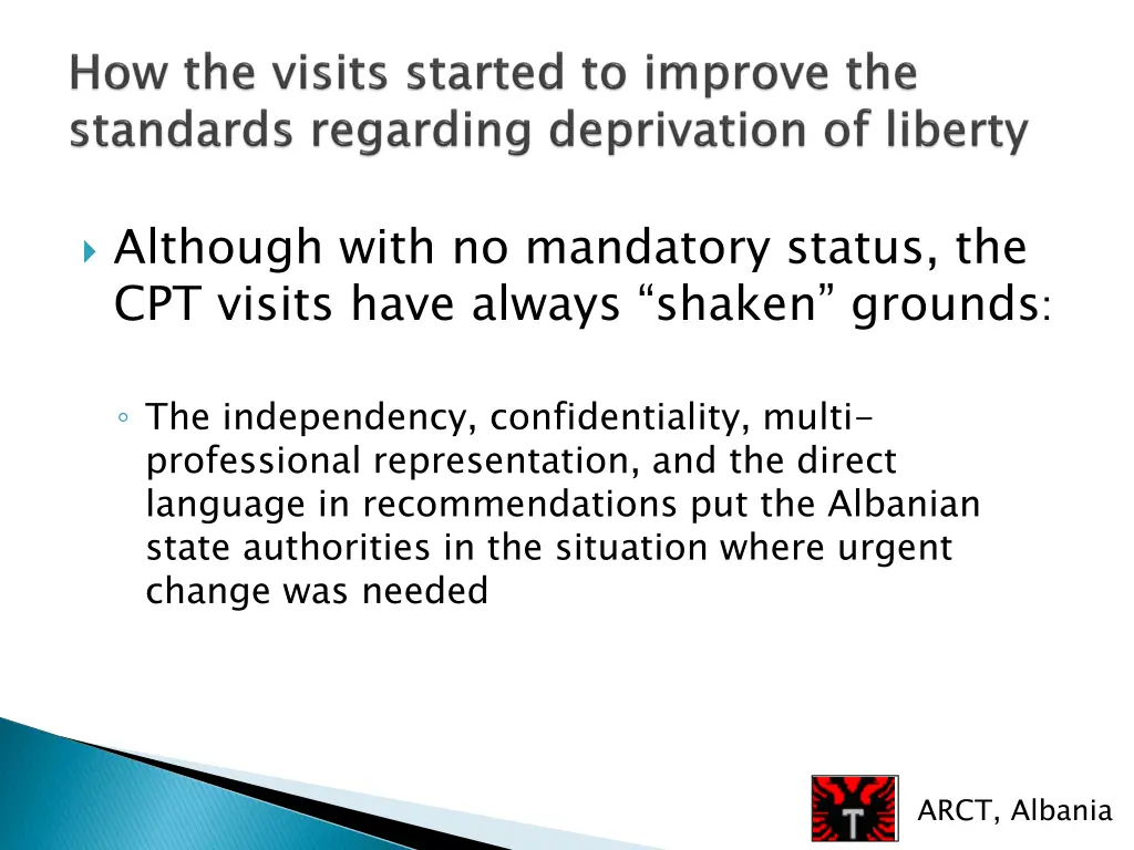 although with no mandatory status the cpt visits