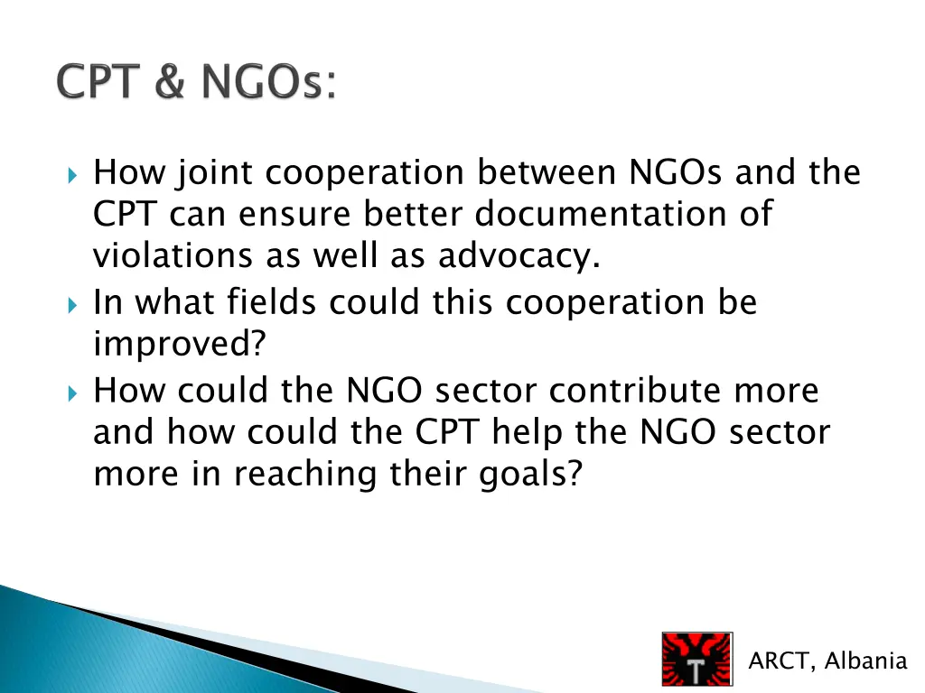 how joint cooperation between ngos