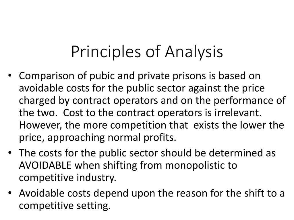 principles of analysis