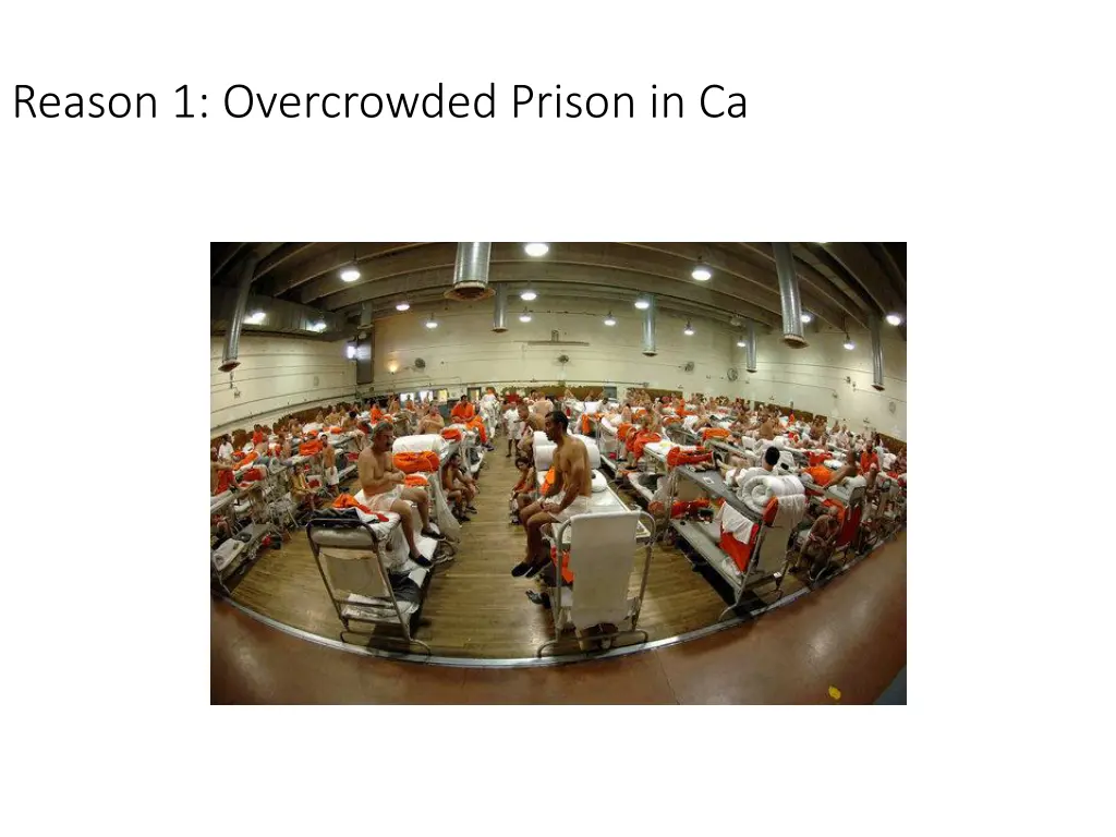 reason 1 overcrowded prison in ca