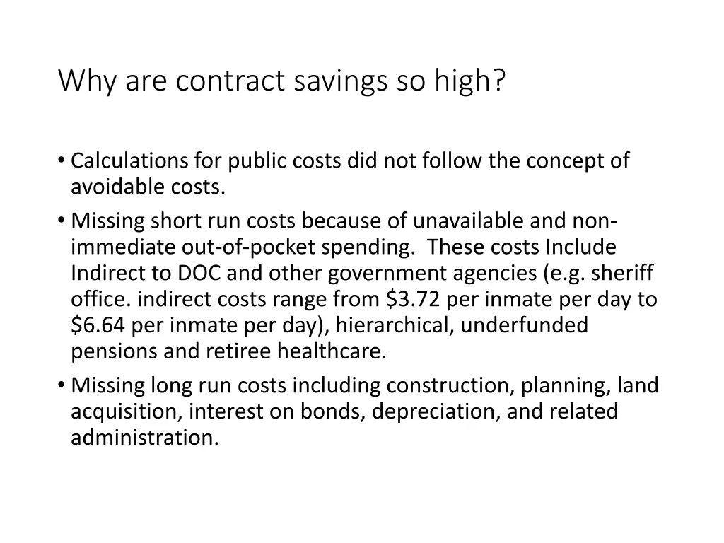 why are contract savings so high