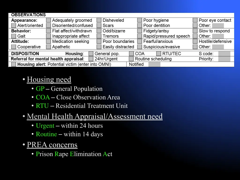 housing need gp general population coa close