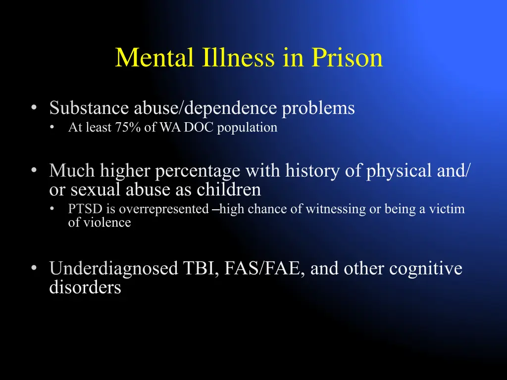 mental illness in prison 1