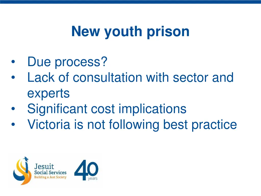 new youth prison