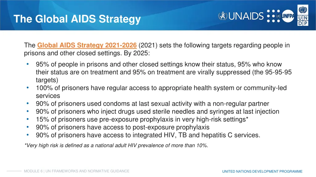 the global aids strategy