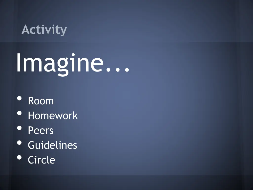 activity imagine