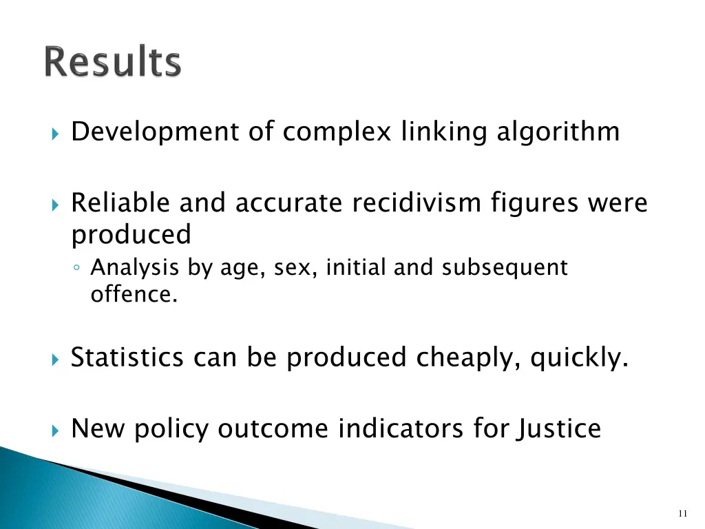 development of complex linking algorithm