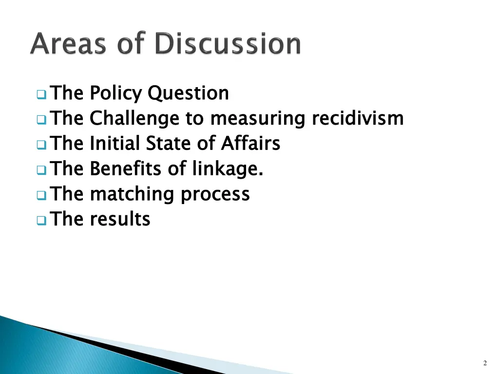 the policy question the challenge to measuring