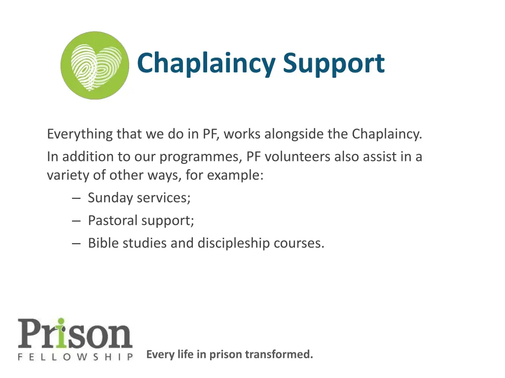 chaplaincy support