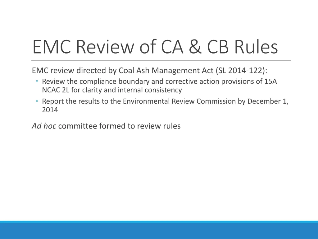 emc review of ca cb rules