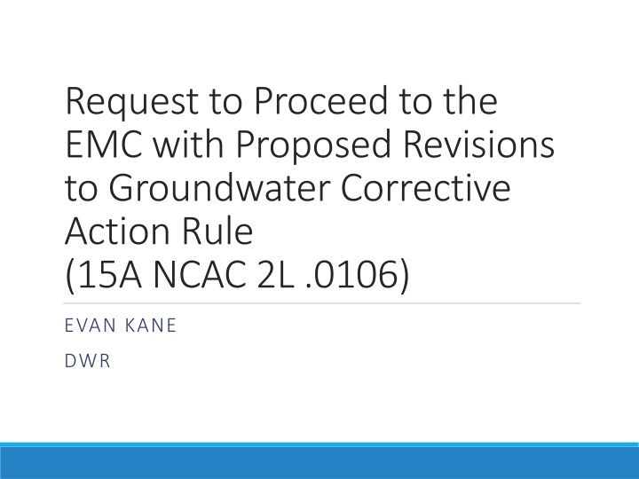 request to proceed to the emc with proposed