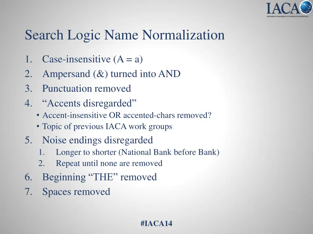 search logic name normalization