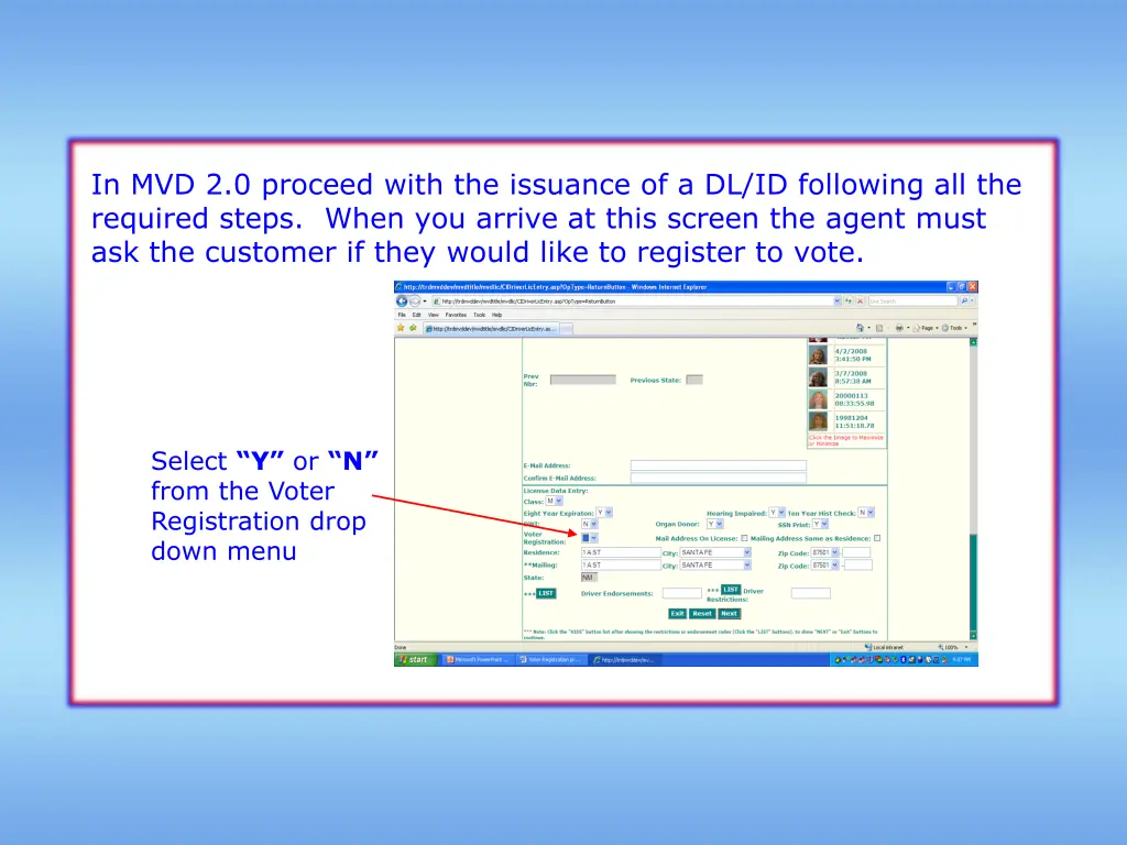 in mvd 2 0 proceed with the issuance