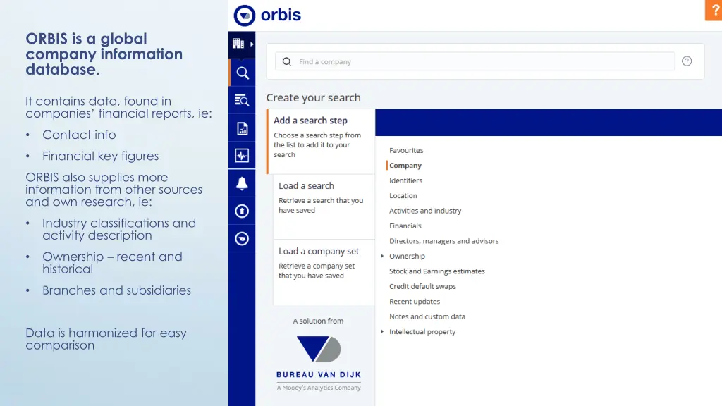 orbis is a global company information database