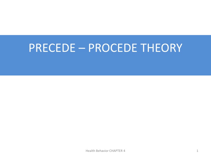 precede procede theory