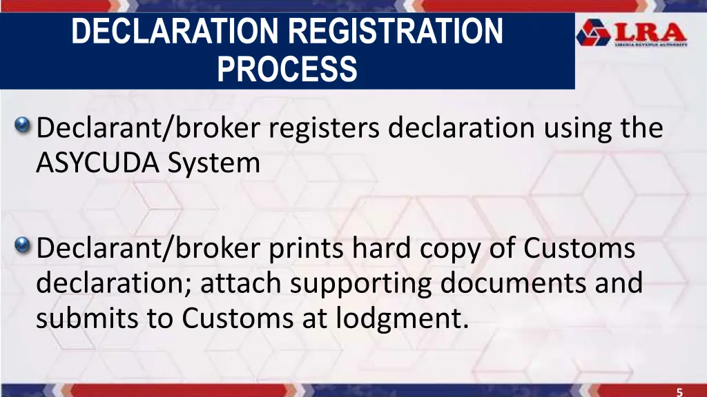 declaration registration process