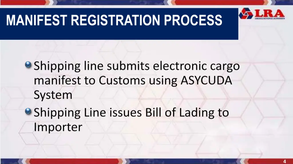 manifest registration process