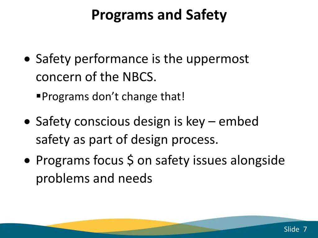 programs and safety