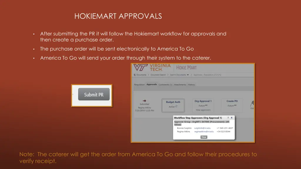 hokiemart approvals