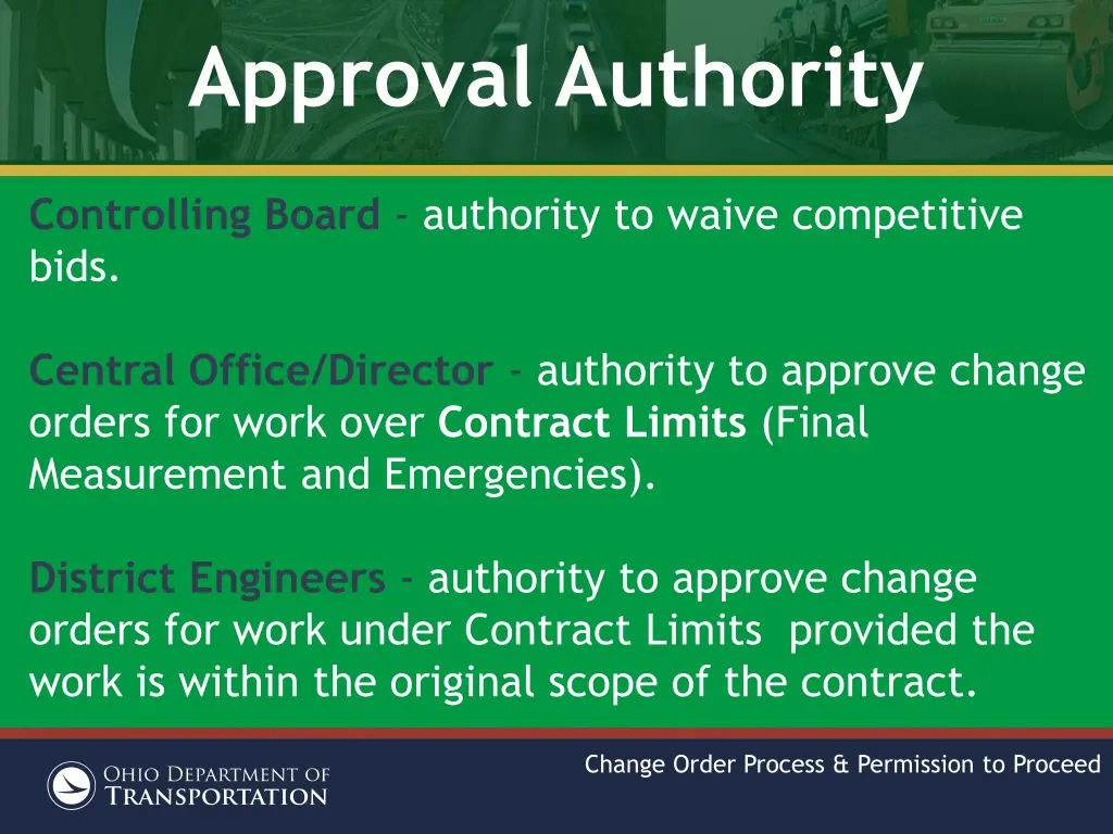 approval authority