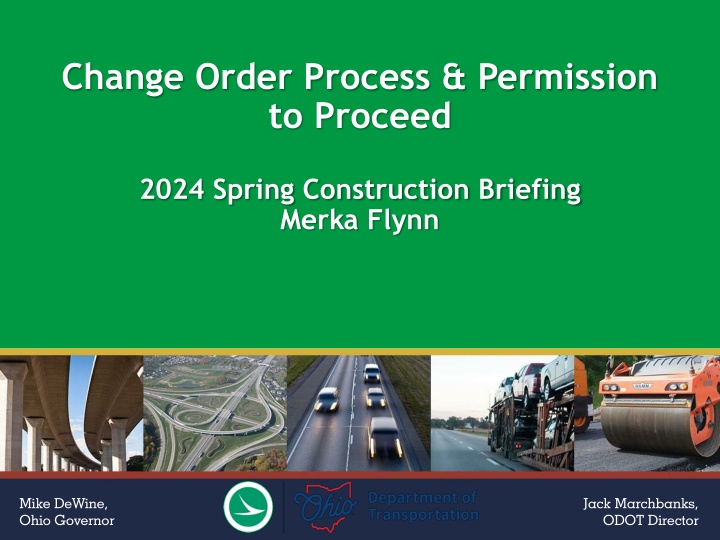 change order process permission to proceed