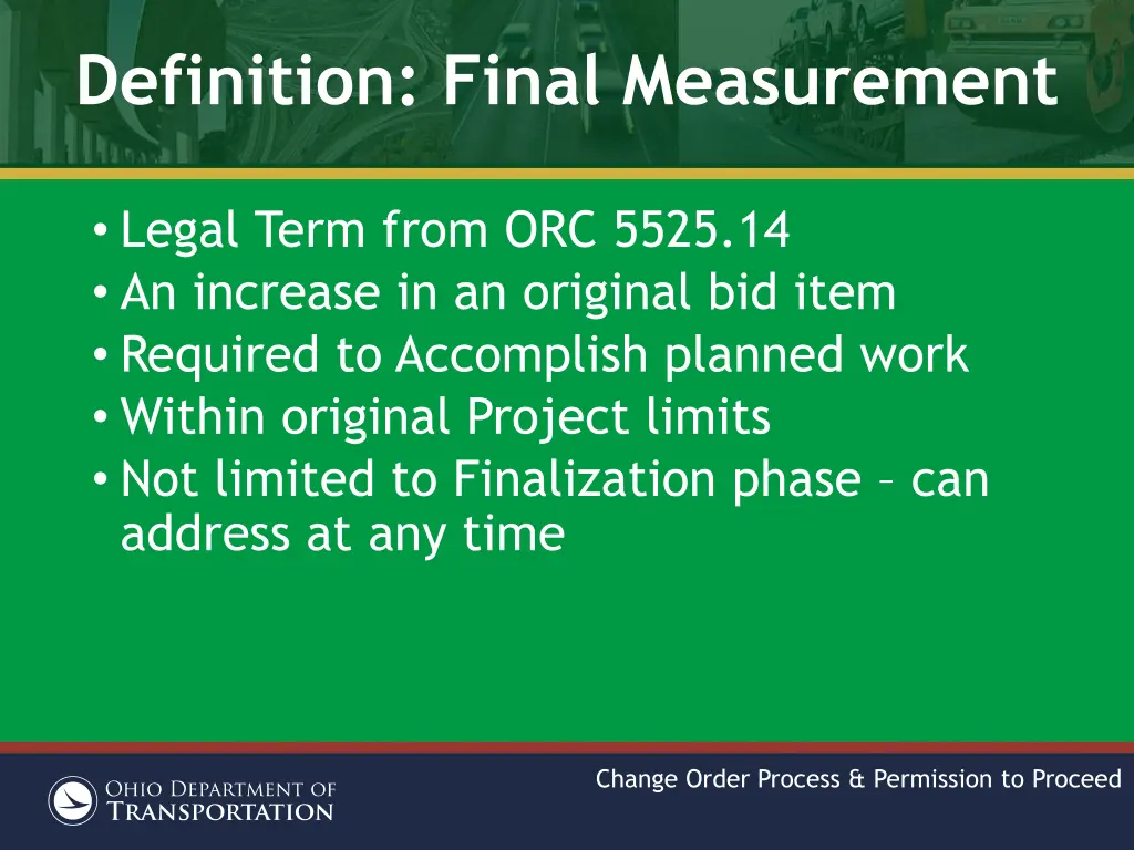 definition final measurement