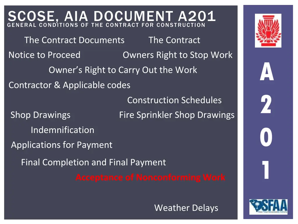 general conditions of the contract 44