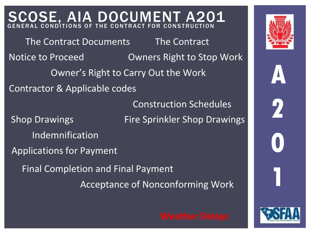 general conditions of the contract 47