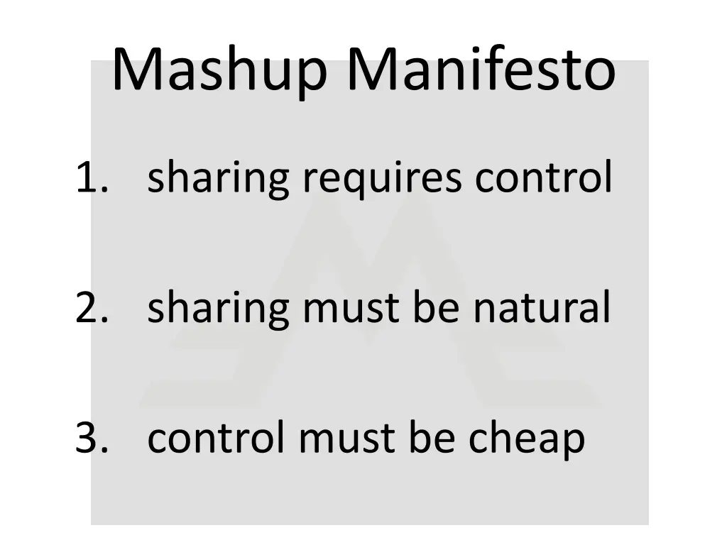 mashup manifesto 1