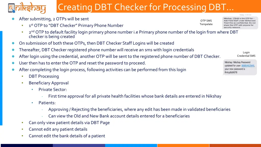 creating dbt checker for processing dbt 3