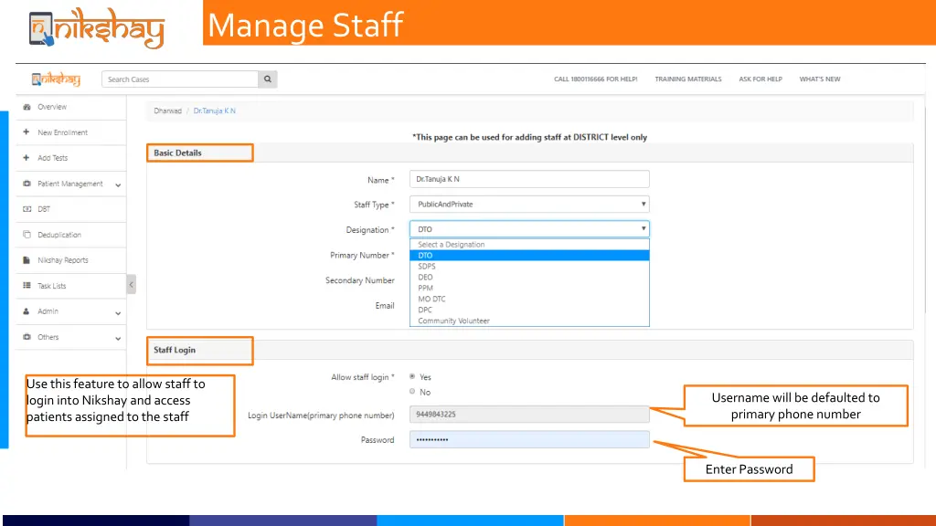 manage staff