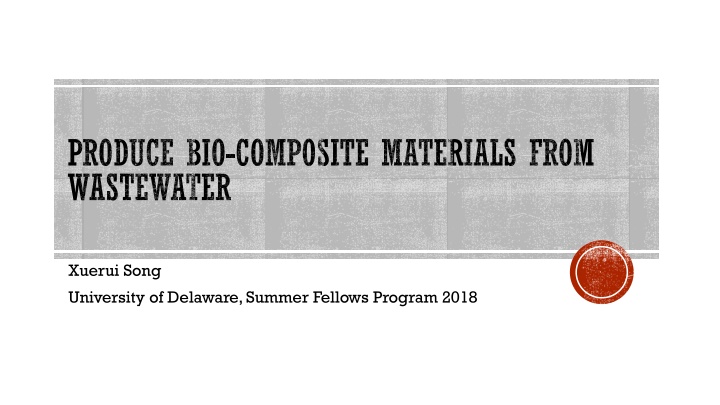 produce bio composite materials from wastewater