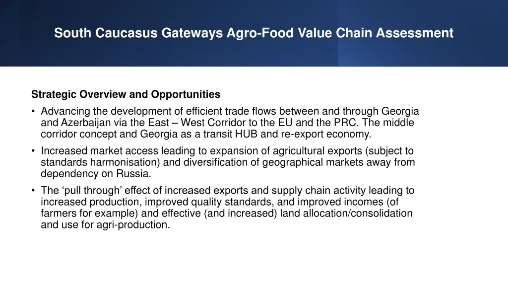 south caucasus gateways agro food value chain 1