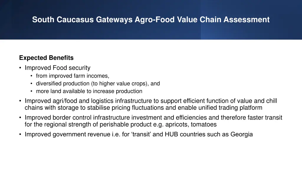 south caucasus gateways agro food value chain 2