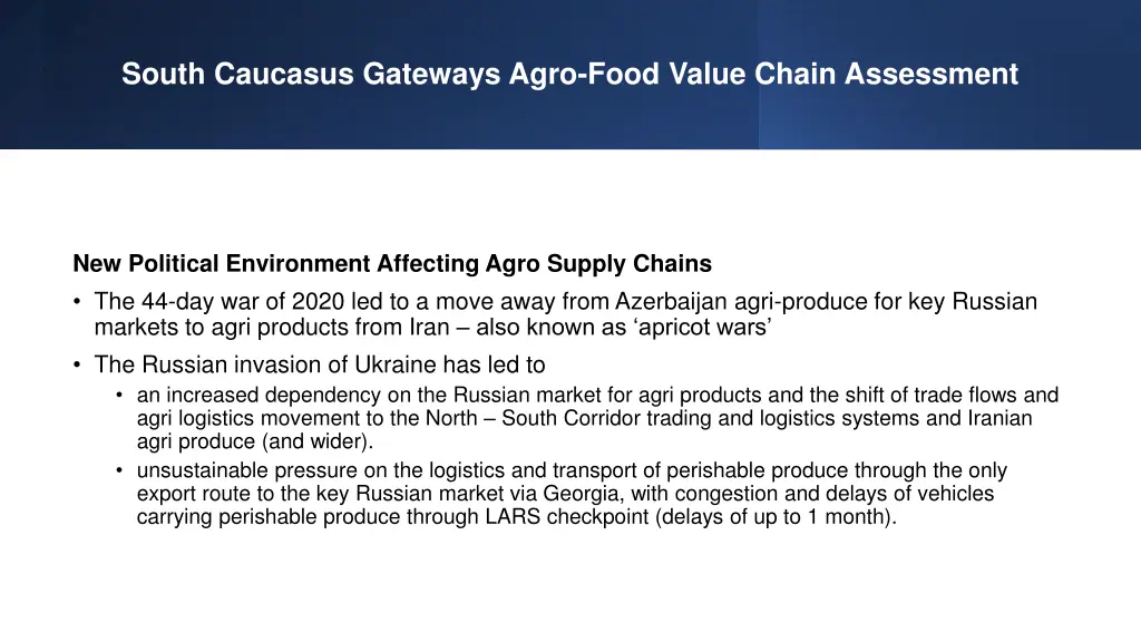 south caucasus gateways agro food value chain 3