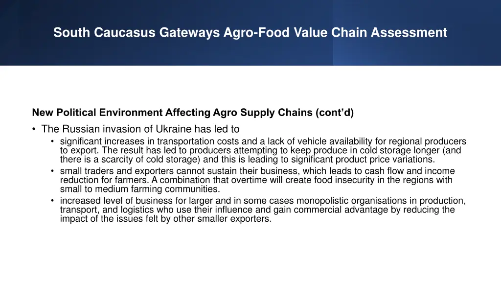 south caucasus gateways agro food value chain 4