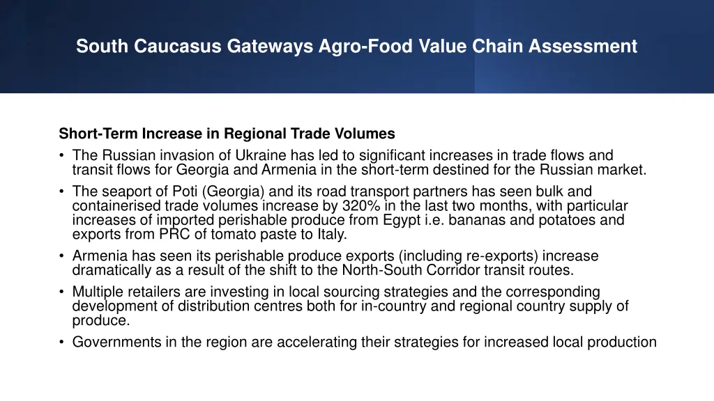 south caucasus gateways agro food value chain 5