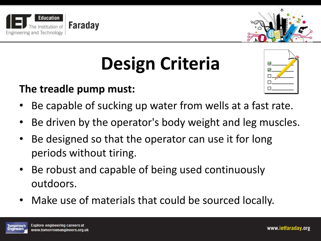 design criteria