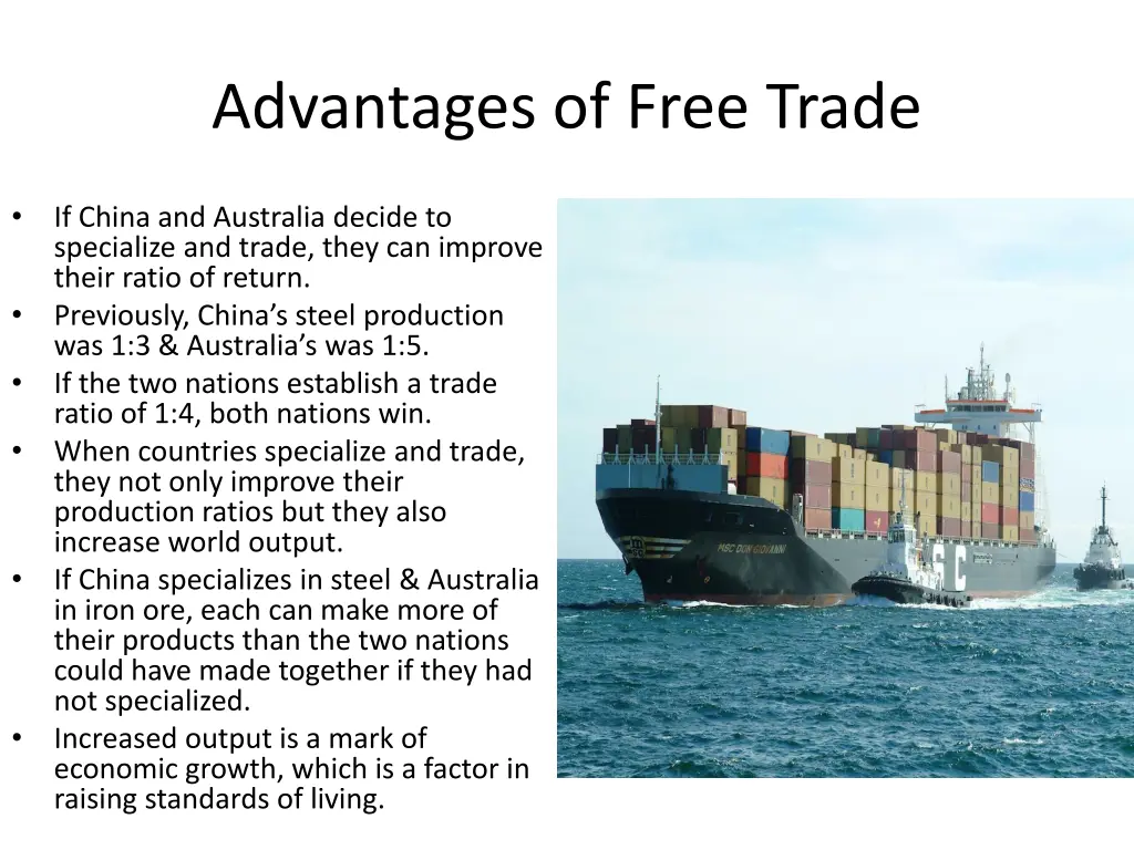 advantages of free trade