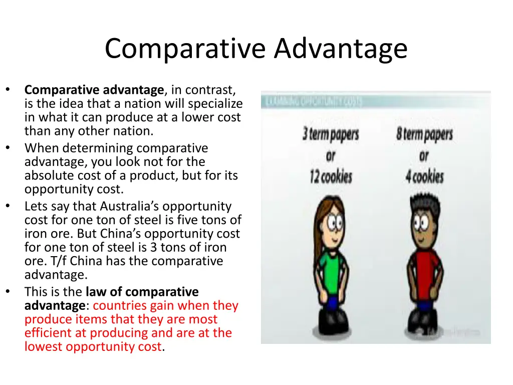 comparative advantage