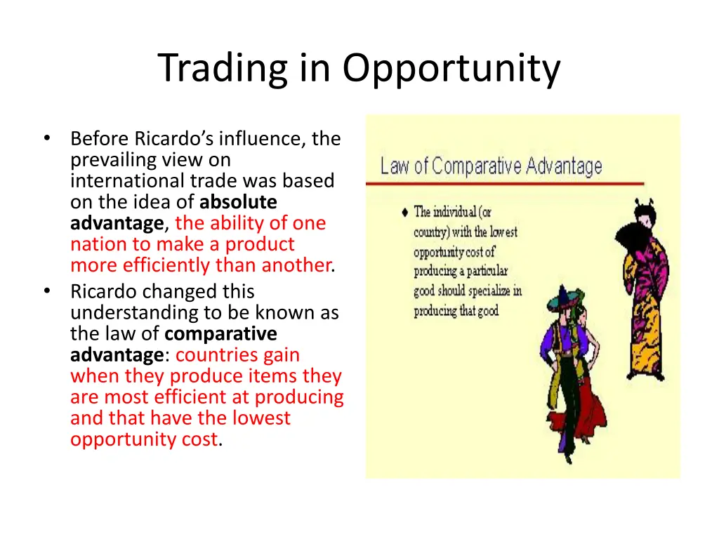 trading in opportunity