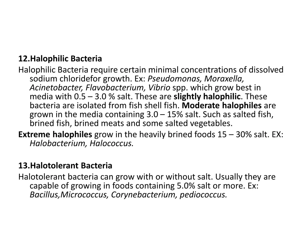 12 halophilic bacteria halophilic bacteria