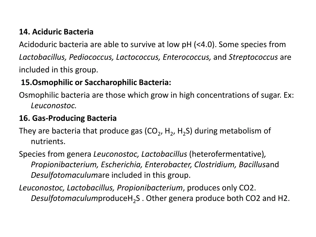 14 aciduric bacteria acidoduric bacteria are able