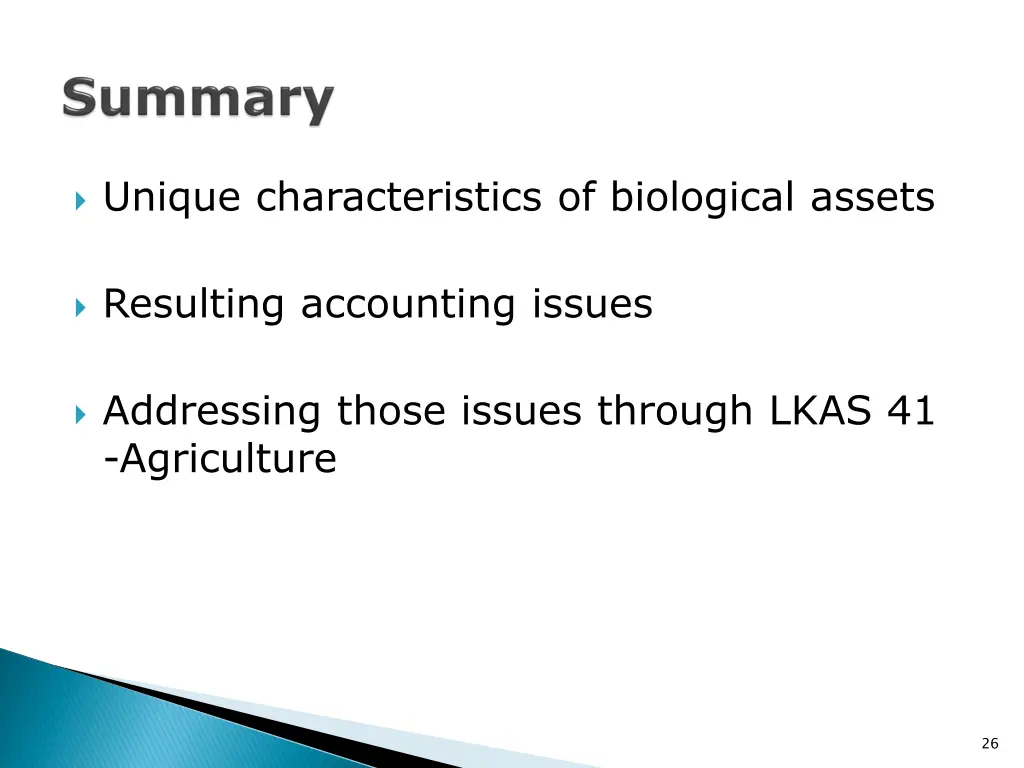 unique characteristics of biological assets