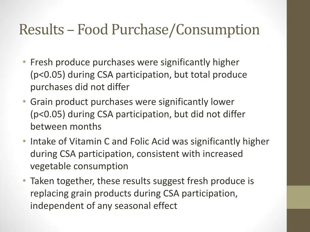 results food purchase consumption 1