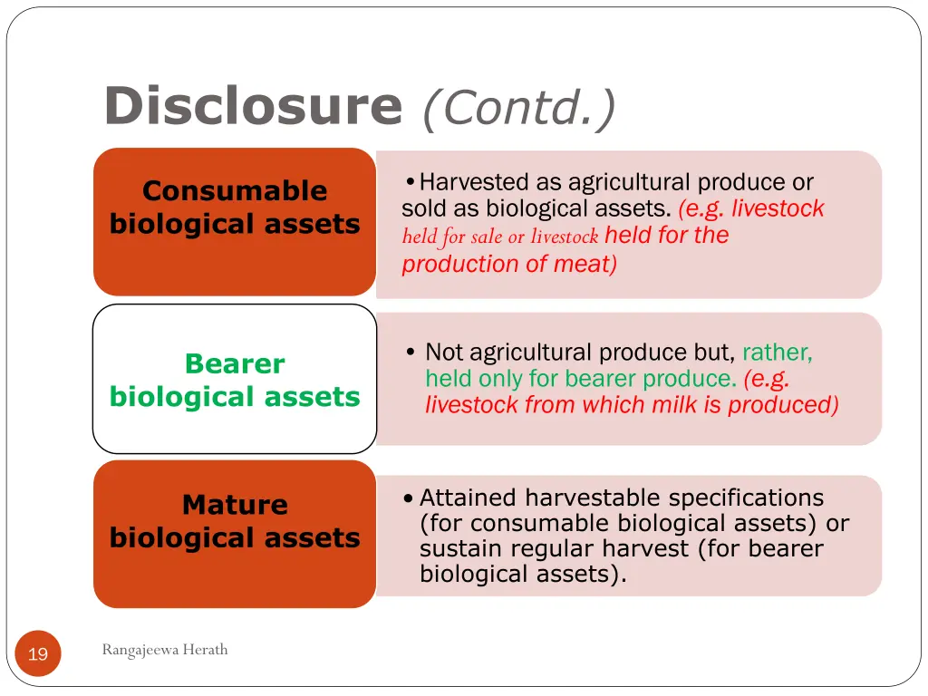 disclosure contd