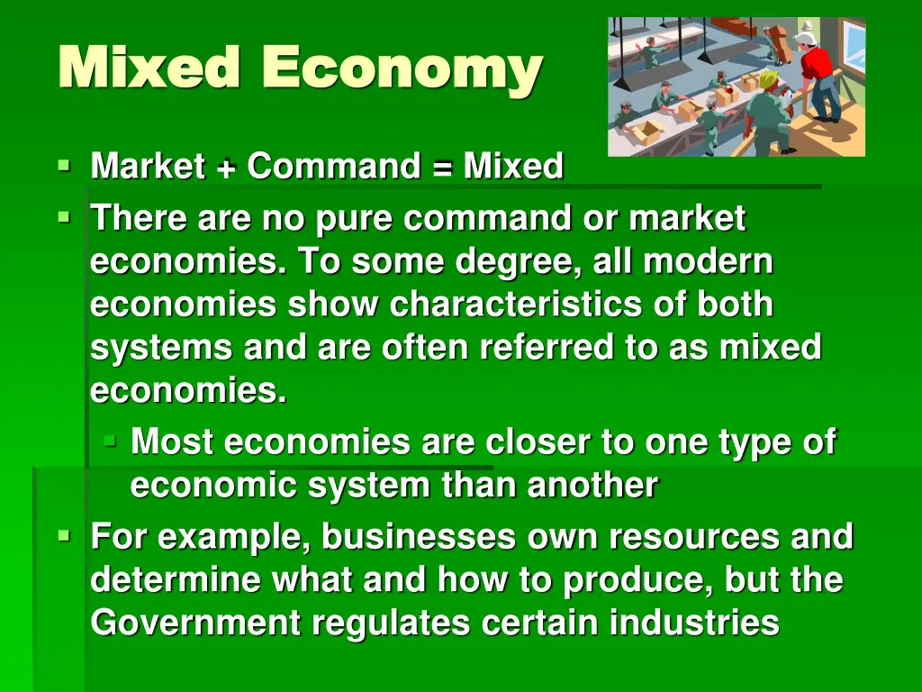 mixed economy mixed economy