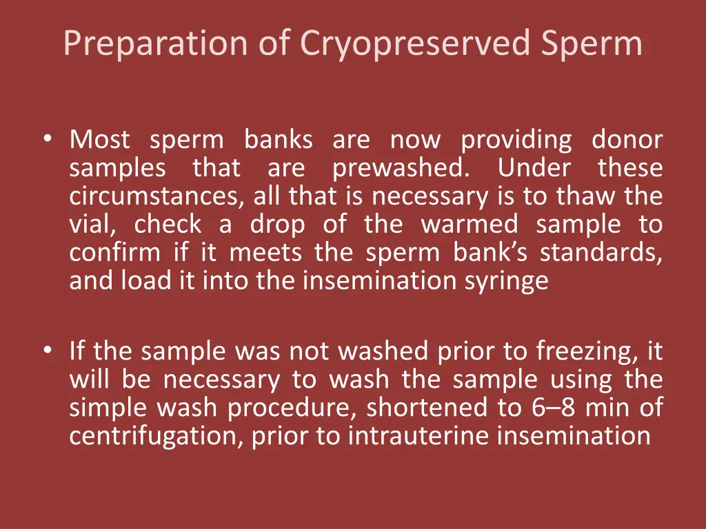 preparation of cryopreserved sperm 3