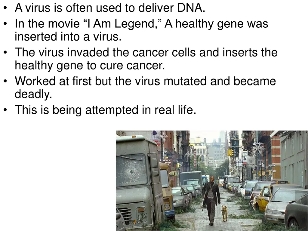 a virus is often used to deliver dna in the movie